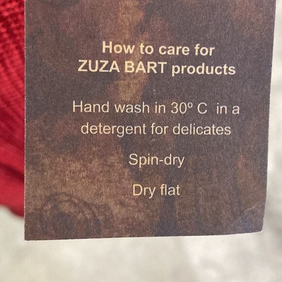 Zuza Bart Shirt Womens Medium Linen Tank Top Clear Red Beachy‎ Resort Basic - Picture 8 of 12